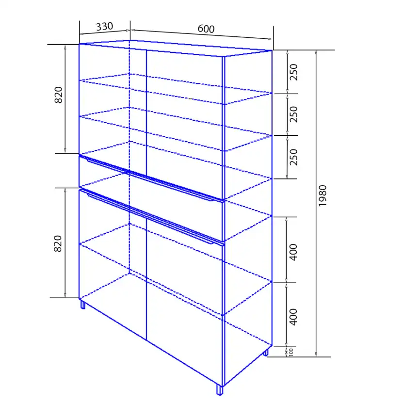 Шкаф-пенал Azario Lotos 60 CS00083928, напольный, Белый фото 4
