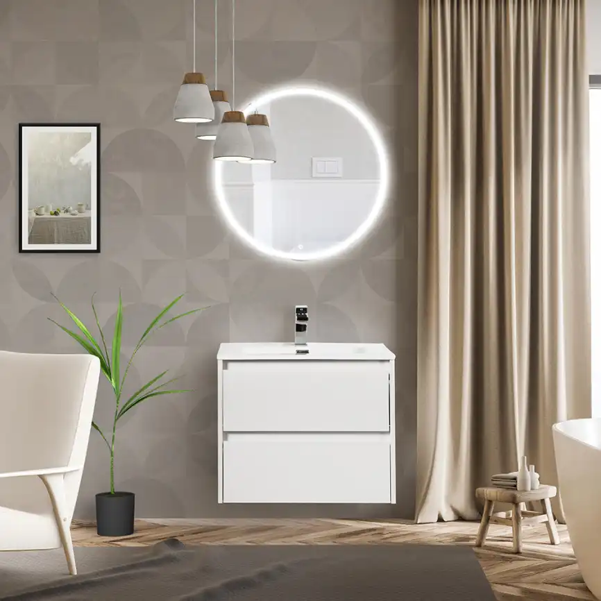 Тумба под раковину BelBagno KRAFT-700-2C-SO-BO подвесная Bianco Opaco фото 7