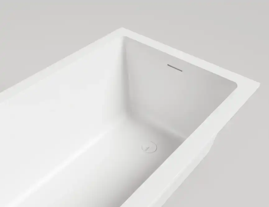 Ванна Salini CASCATA KIT 180х80 104513G из материала S-Sense, Белая глянцевая фото 9