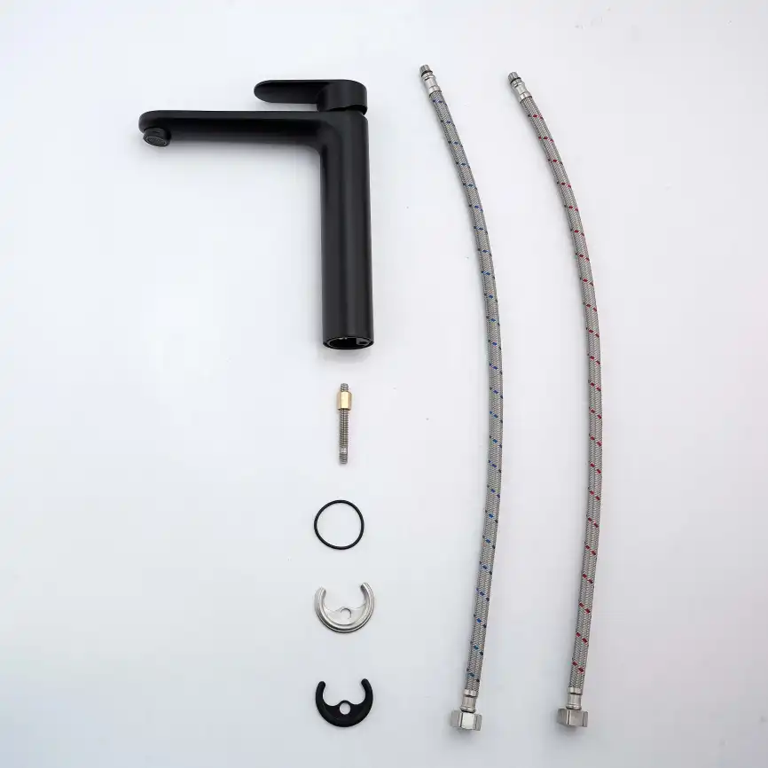 Смеситель для раковины Aquatek Ника AQ1804MB, Черный матовый фото 5