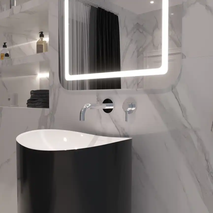 Смеситель для раковины Whitecross Y chrome скрытого монтажа Хром, Y1216CR фото 3