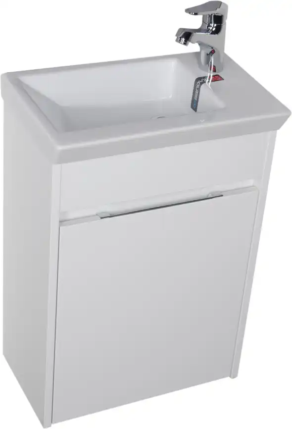 Раковина Sanovit Isik 45 4045-KL прямоугольная, Белая глянцевая фото 3