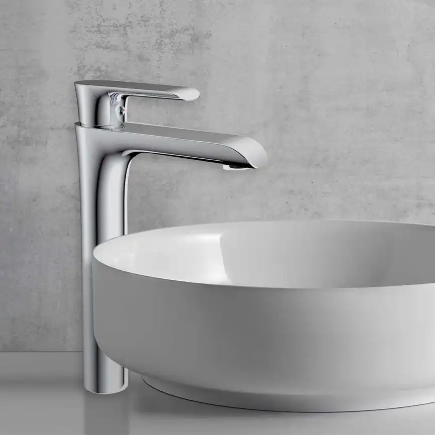 Смеситель для накладной раковины Vincea Esse VBF-1E2CH однорычажный, хром фото 1