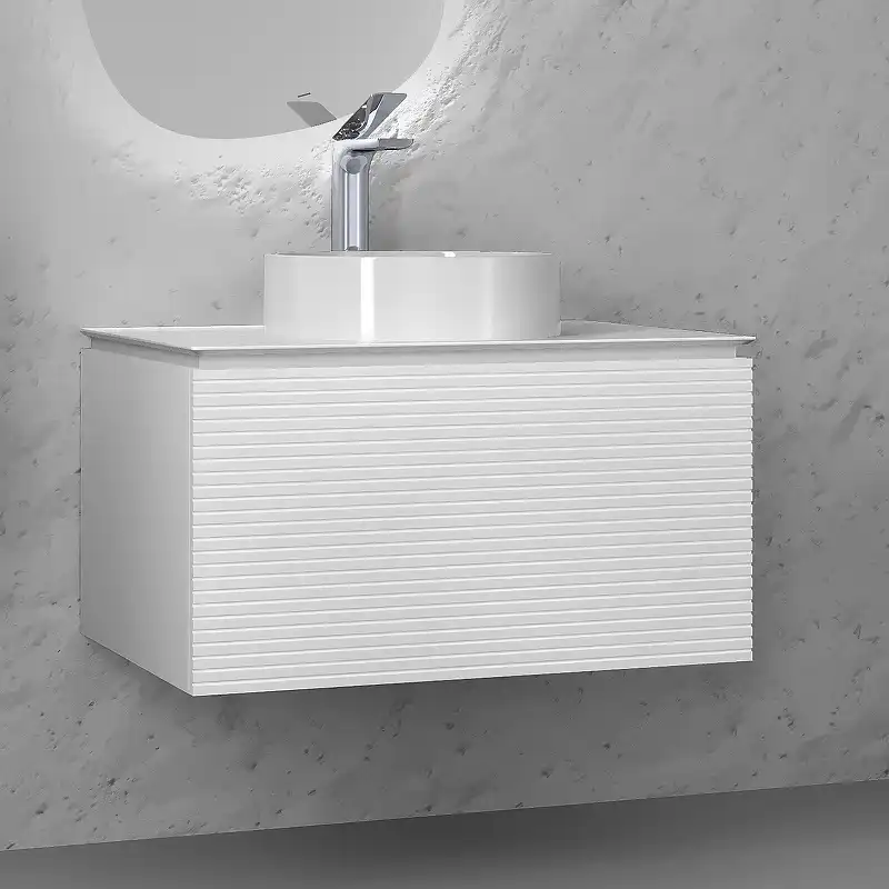 Тумба под раковину Jorno STONE 80 Stn.01.80/P/W/JR Белая фото 2