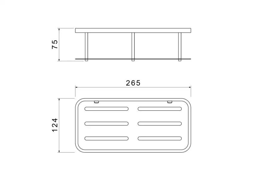 Полка для душа Aquatek AQ4936MB, Черный матовый фото 2