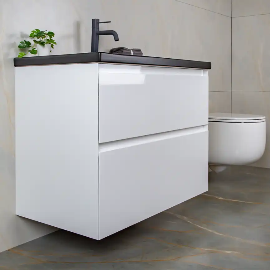 Тумба с раковиной AVS Гармония 80 белая, N821-07-800WG-01-810BM фото 9