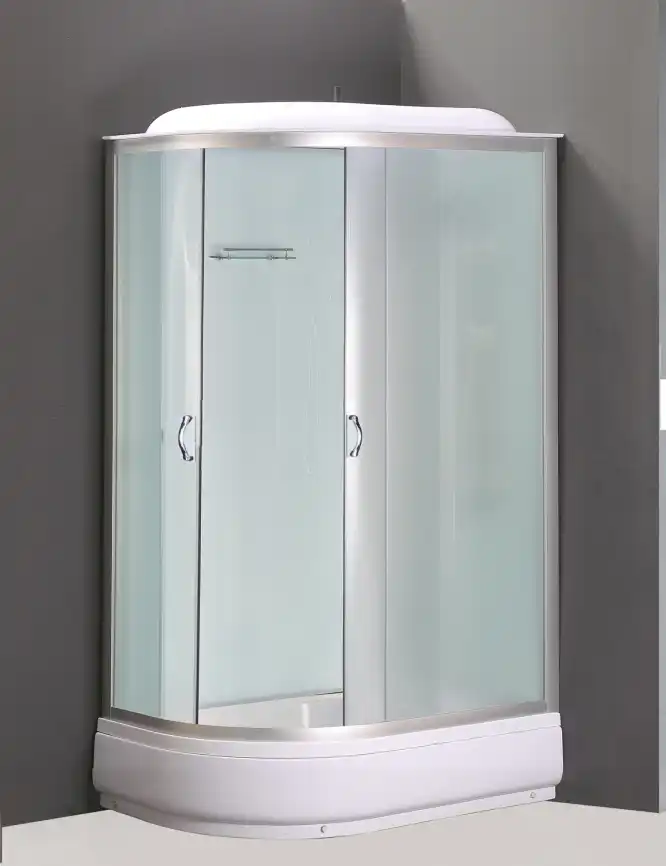 Душевая кабина Loranto 120х80 средний поддон, матовое стекло, профиль Хром, CS-66120-20 R F фото 2