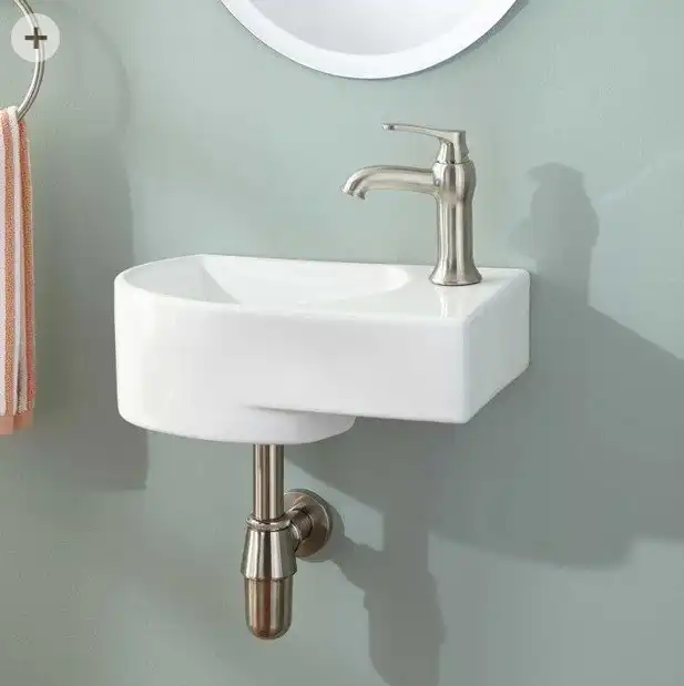 Умывальник CeramaLux 9273L 410х270х140 Подвесная цвет Белый фото 1