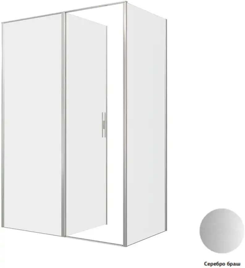 Душевой уголок Allen Brau Priority 140x80 3.31035.BA + 3.31041.BA серебро браш фото 4