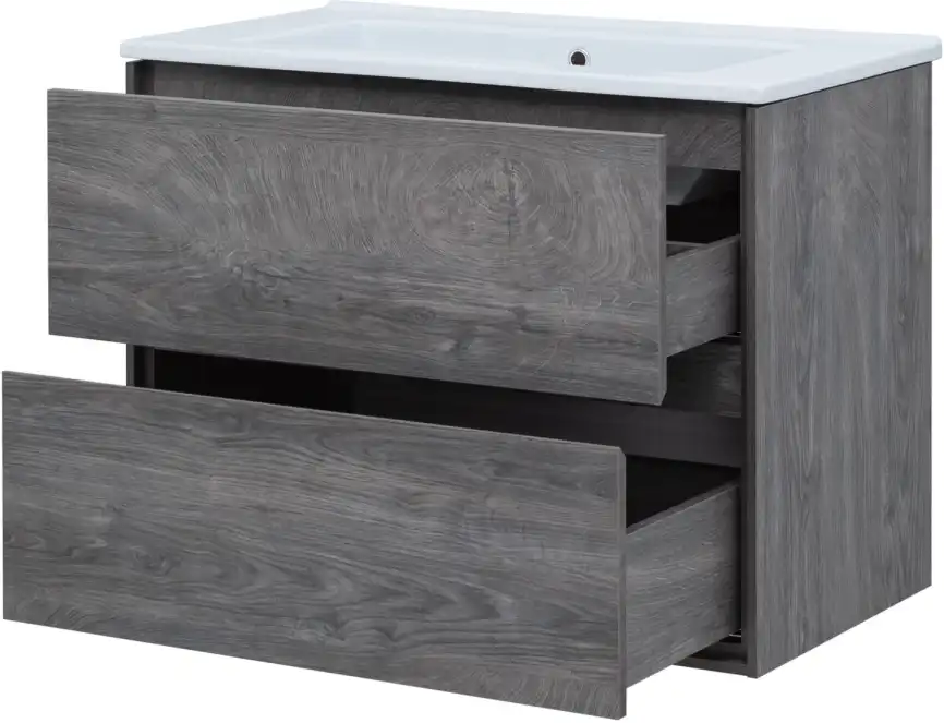 Тумба под раковину Aquanet Милан 85 дуб рошелье, подвесная, 339969 фото 5