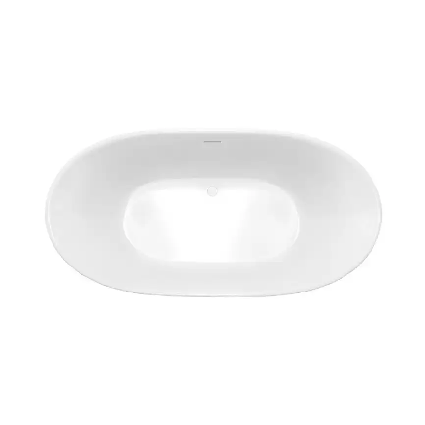 Акриловая ванна Vincea 160х80 VBT-405-1600 отдельностоящая, Белая фото 3