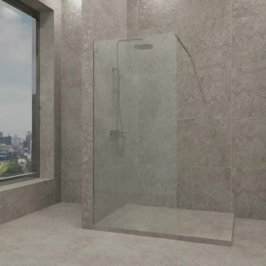 Душевая перегородка AVS Walk In 90 см профиль хром, стекло прозрачное, 803-0014-200-90-CR-T фото 2