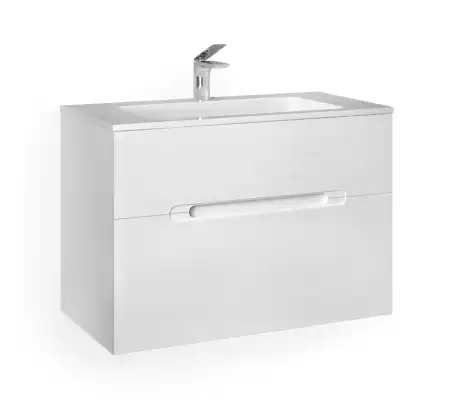 Тумба под раковину Jorno MODUL 80 Mоl.01.77/P/W Белая фото 1
