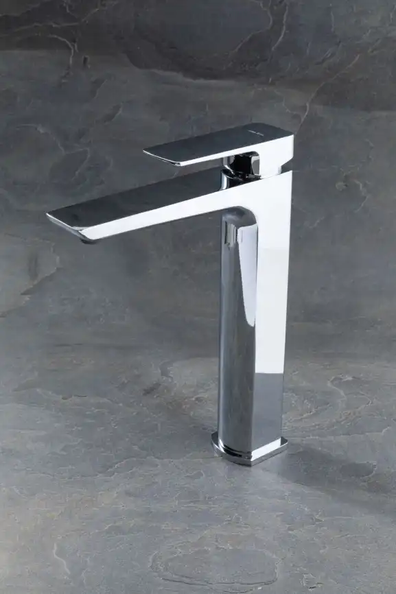 Смеситель для накладной раковины Allen Brau Infinity 5.21002-00, однорычажный, высокий, Хром фото 6