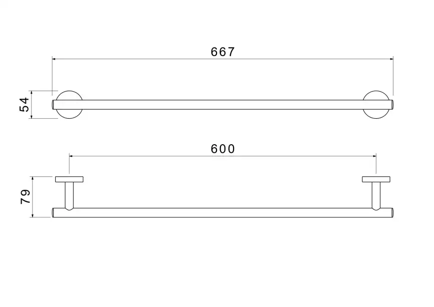 Держатель полотенец 600 мм Aquatek Оберон AQ4214BG, Золото матовое фото 2