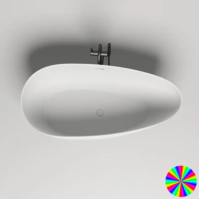 Ванна Salini PAOLA 170х80 101512SM из материала S-Stone, Белая матовая фото 2