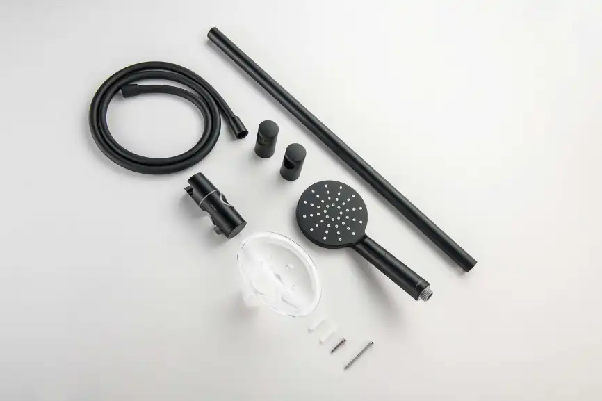 Душевой гарнитур Aquatek ОБЕРОН AQ2014MB, Черный матовый фото 5