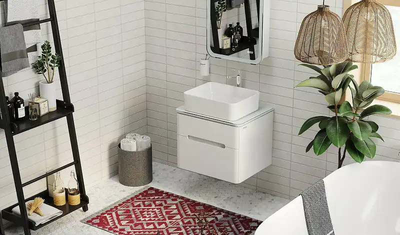 Тумба под раковину Jorno BOSKO 60 Bos.01.60/P/W Белая фото 7