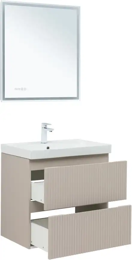 Тумба под раковину Aquanet Джейн (Flat) 70 бежевый, 343976 фото 8