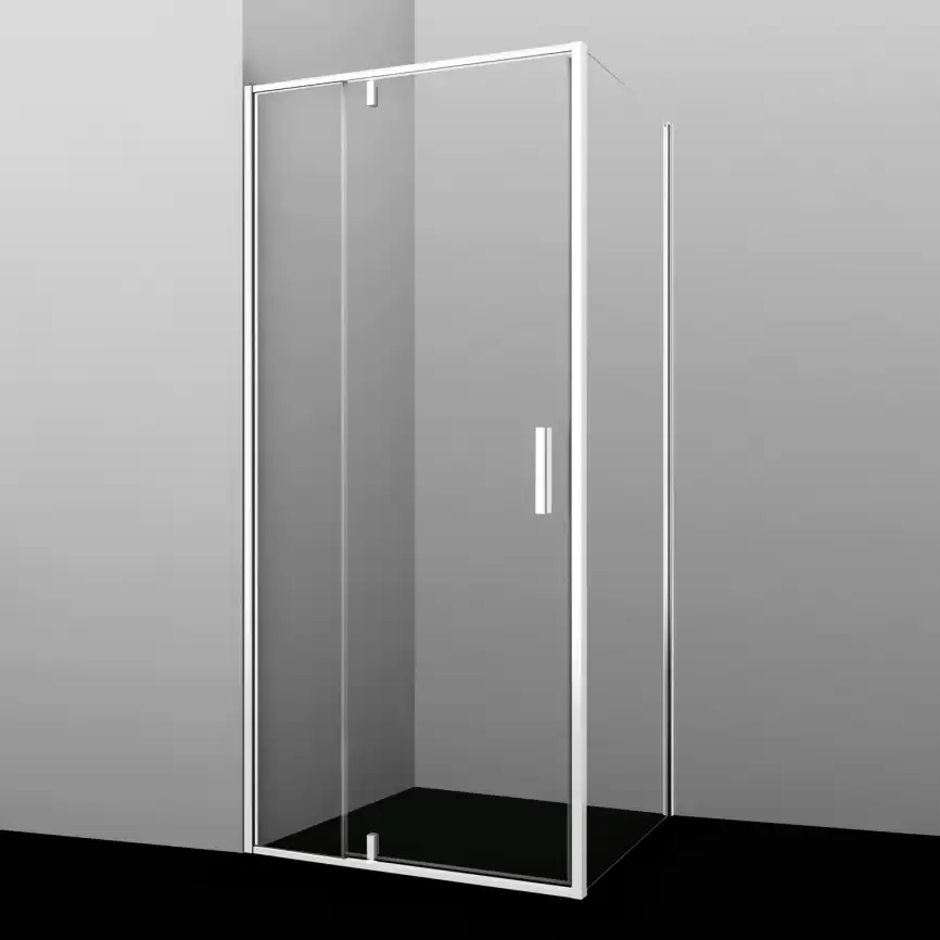Душевой уголок WasserKRAFT Neime 19P 90х90 19P03 профиль Белый стекло Прозрачное фото 3