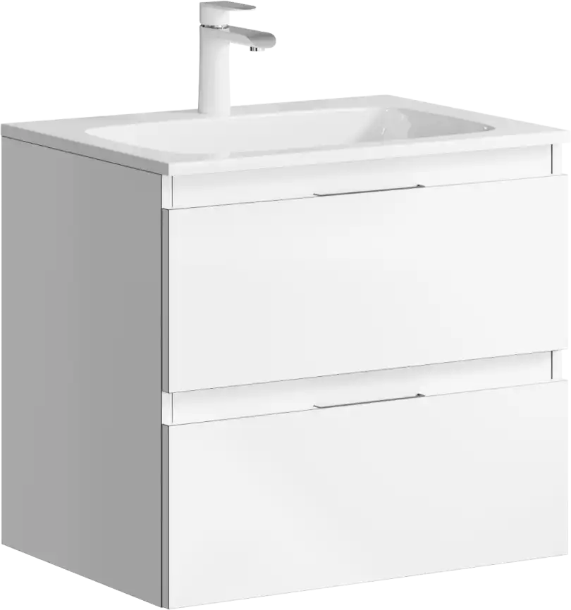 Тумба с раковиной подвесная Aqwella 5 Stars Accent 60 см, ACC0106W, цвет Белый фото 1