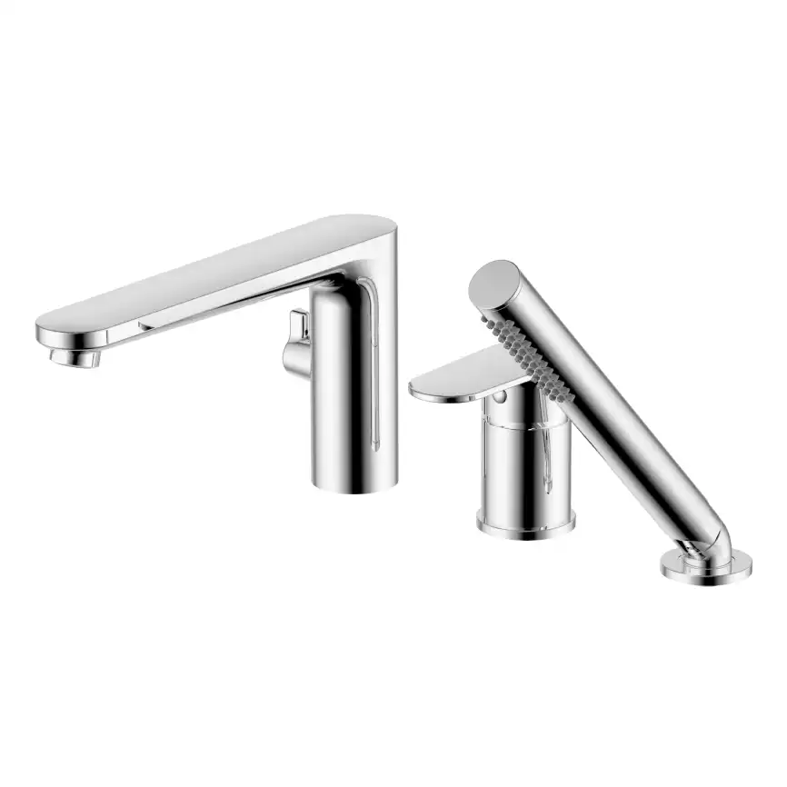 Смеситель на борт ванны Aquatek Ника AQ1848CR, Хром фото 1