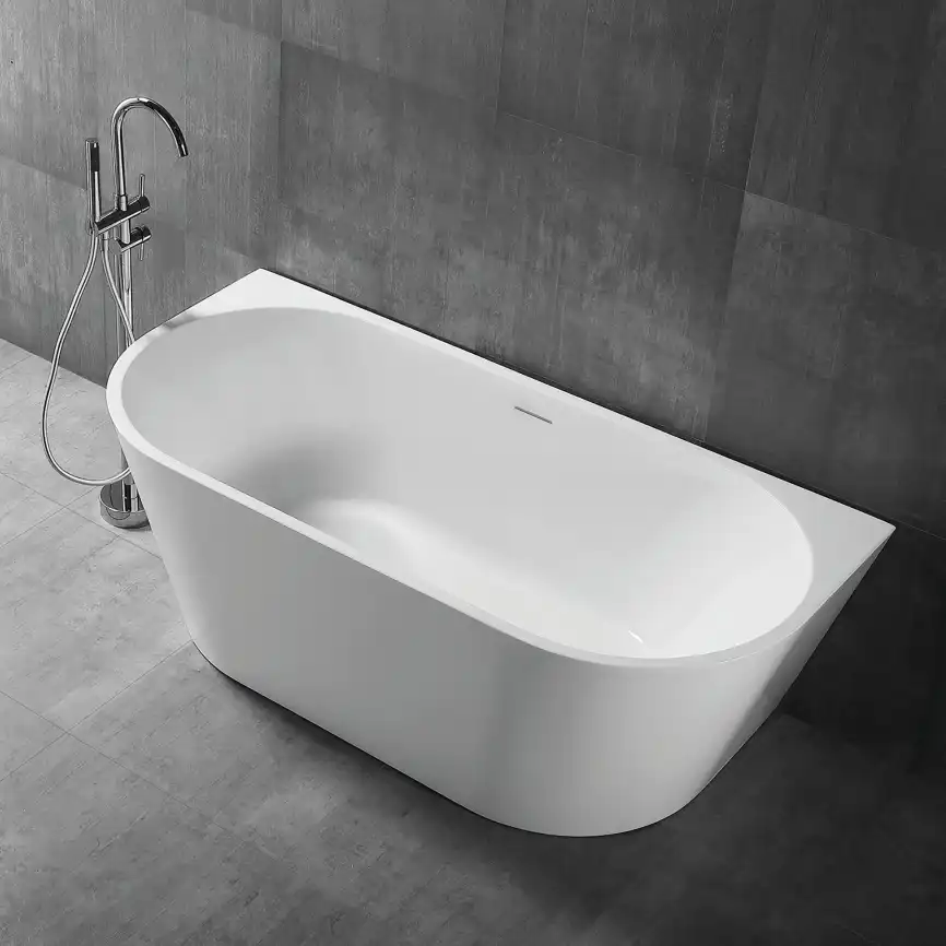Акриловая ванна Abber 150х80 AB9216-1.5, отдельностоящая, Белая глянцевая фото 7