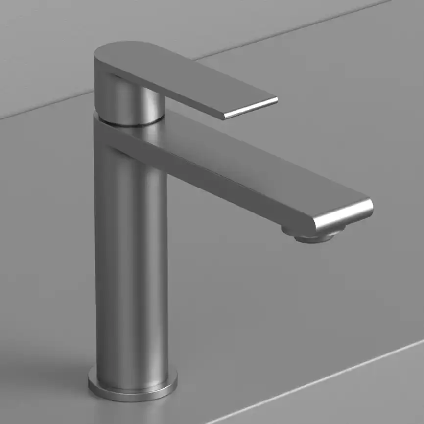 Смеситель для раковины Vincea Vogue VBF-1V1GM однорычажный, вороненая сталь фото 2