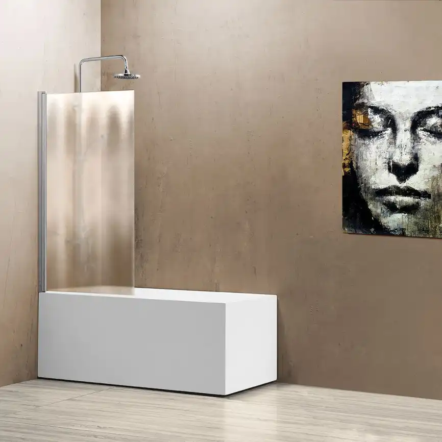 Шторка для ванны Vincea VSB 80 см, VSB-11800CH, профиль Хром, стекло Матовое фото 1