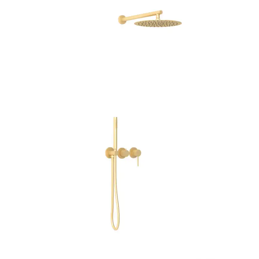 Душевая система  Vincea Groove VSFW-4G01BG4 VSFW-4G01BG4 встраиваемая, брашированное золото фото 3