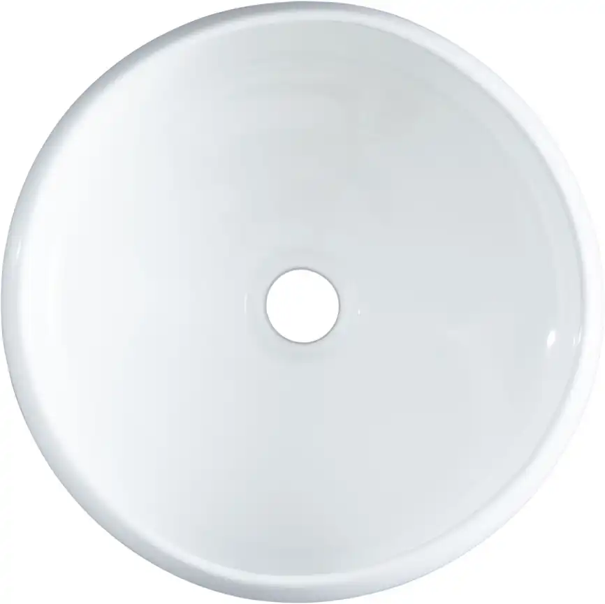 Раковина накладная Aquanet ROUND-1 36х36х13 круглая, Белая глянцевая фото 3