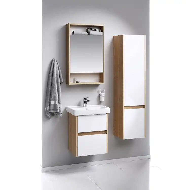 Зеркальный шкаф Aqwella City 50 см, SIT0405DB, цвет Дуб балтийский фото 4