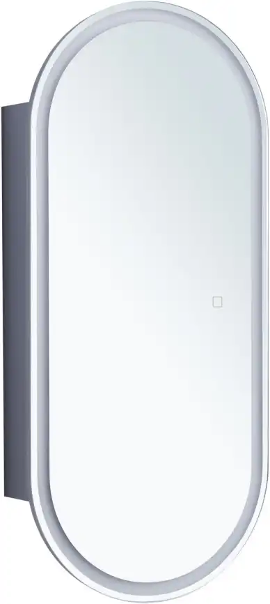 Зеркальный шкаф Aquanet Монте 40 белый, с LED подсветкой, 344786 фото 1