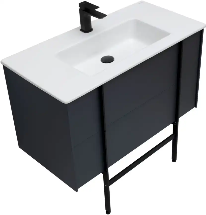 Тумба под раковину Allen Brau Reality 90 1.32006.AM антрацит матовый фото 27