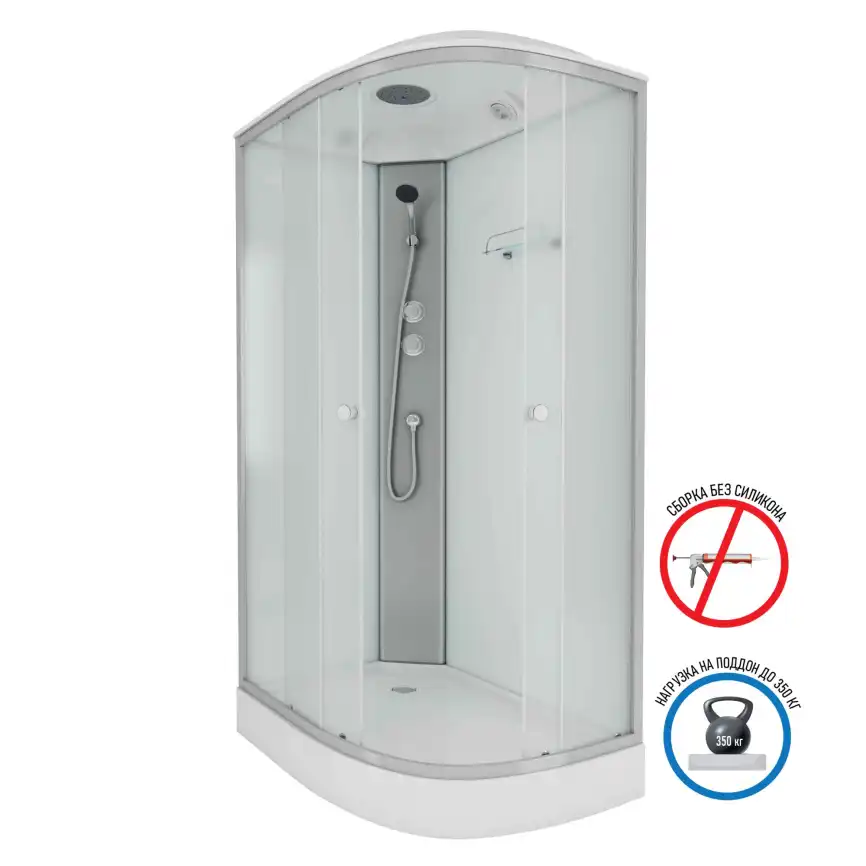Душевая кабина Niagara Eco 120х80х215 NG-4312-14L низкий поддон, без гидромассажа фото 1