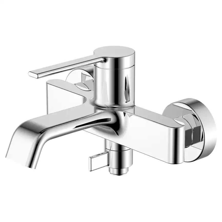 Смеситель для ванны Azario VINCENTE AZ-VRZ238326C, однорычажный, с коротким изливом, Хром фото 2