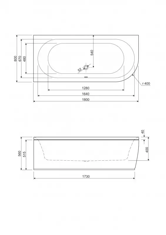 Акриловая ванна Cezares METAURO 180х80 METAURO CORNER-180-80-40-L-W37 левая, Белая фото 3