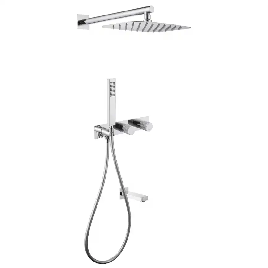 Душевая система ABBER Rund AF8717 скрытого монтажа с изливом, хром фото 1