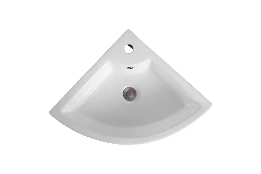 Раковина подвесная, угловая Aquatek 47х47х15 AQ5166B-00, Белая фото 5