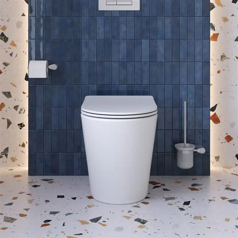 Унитаз приставной BelBagno FLAY-TOR BB1003CB-TOR/SC безободковый с сиденьем и смывом TORNADO фото 12