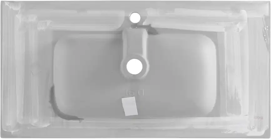 Раковина Aquanet Flat 90 284029 прямоугольная, Белая глянцевая фото 6