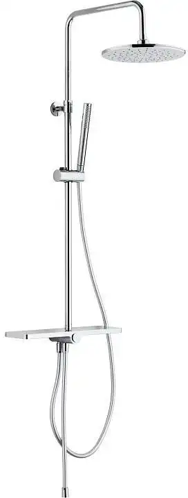 Душевая система Aquanet Pragmatic AF430-70-R-C для ванны и душа без смесителя, с верхним и ручным душем, Хром фото 1