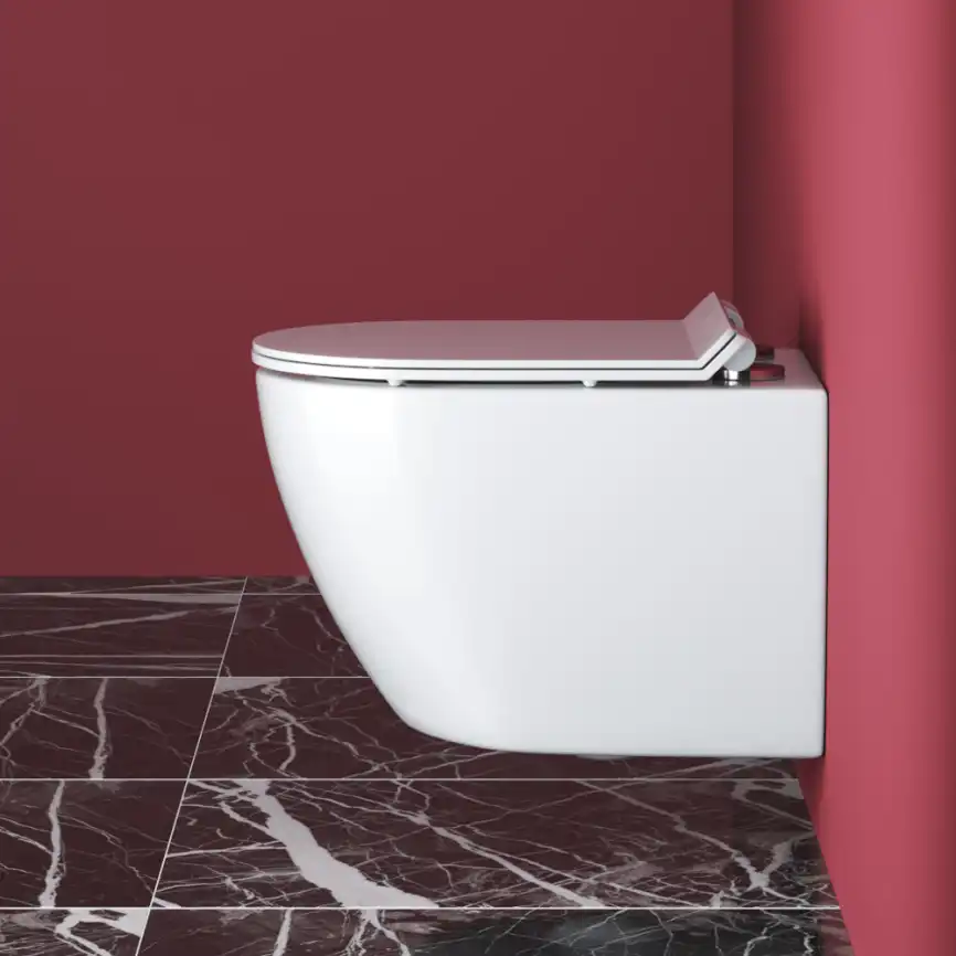 Подвесной унитаз CEZARES STYLUS CZR-513-TH-R, безободковый, белый фото 4