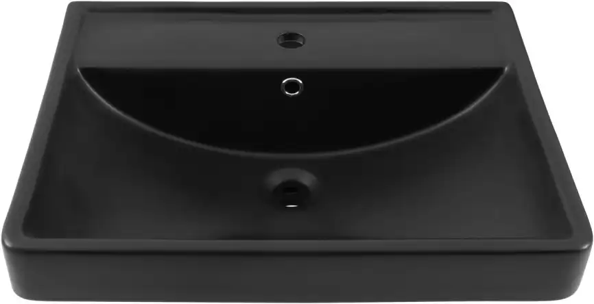Раковина Aquanet Ирис 60 329247 прямоугольная, Черная матовая фото 6