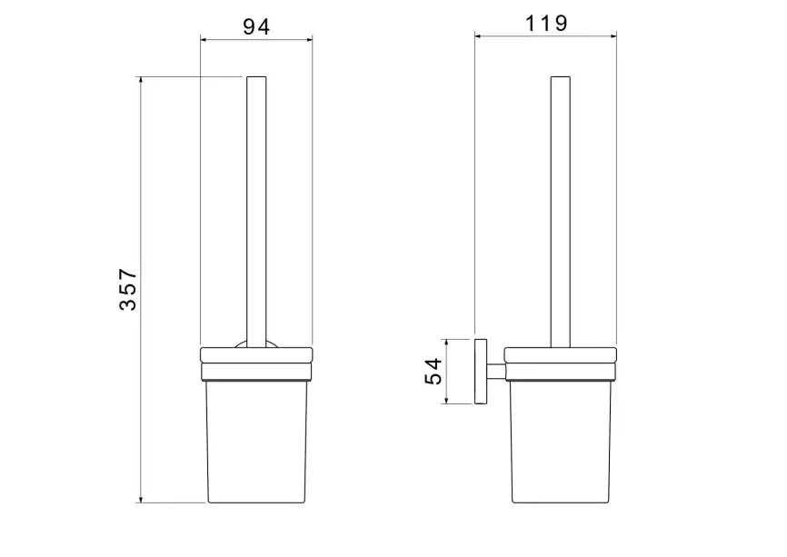Ершик для унитаза Aquatek Европа AQ4110BG, Золото матовое фото 2