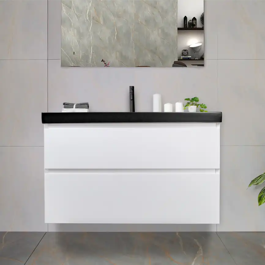 Тумба с раковиной AVS Гармония 100 белая, N821-07-1000WG-02-1010BM фото 2