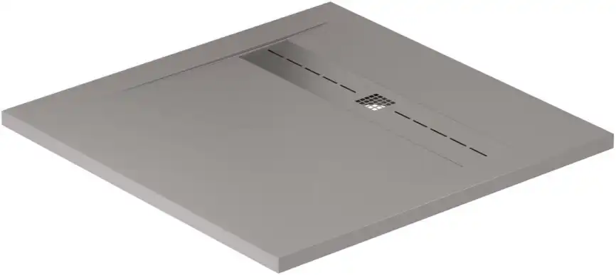Душевой поддон Allen Brau Infinity 90x90 8.21001-PGM из искусственного камня платина фото 3