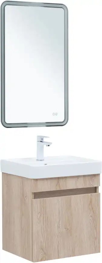 Тумба под раковину Aquanet Оптима 50 дуб светлый, 344802 фото 7