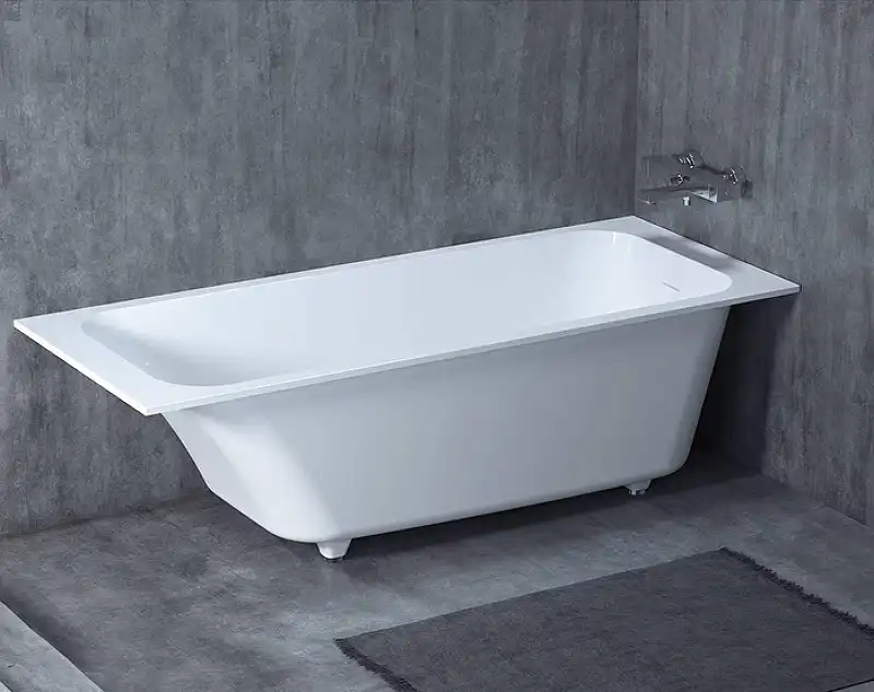 Ванна Salini ORLANDA  KIT 180х80 102112M из материала S-Sense, Белая матовая фото 8