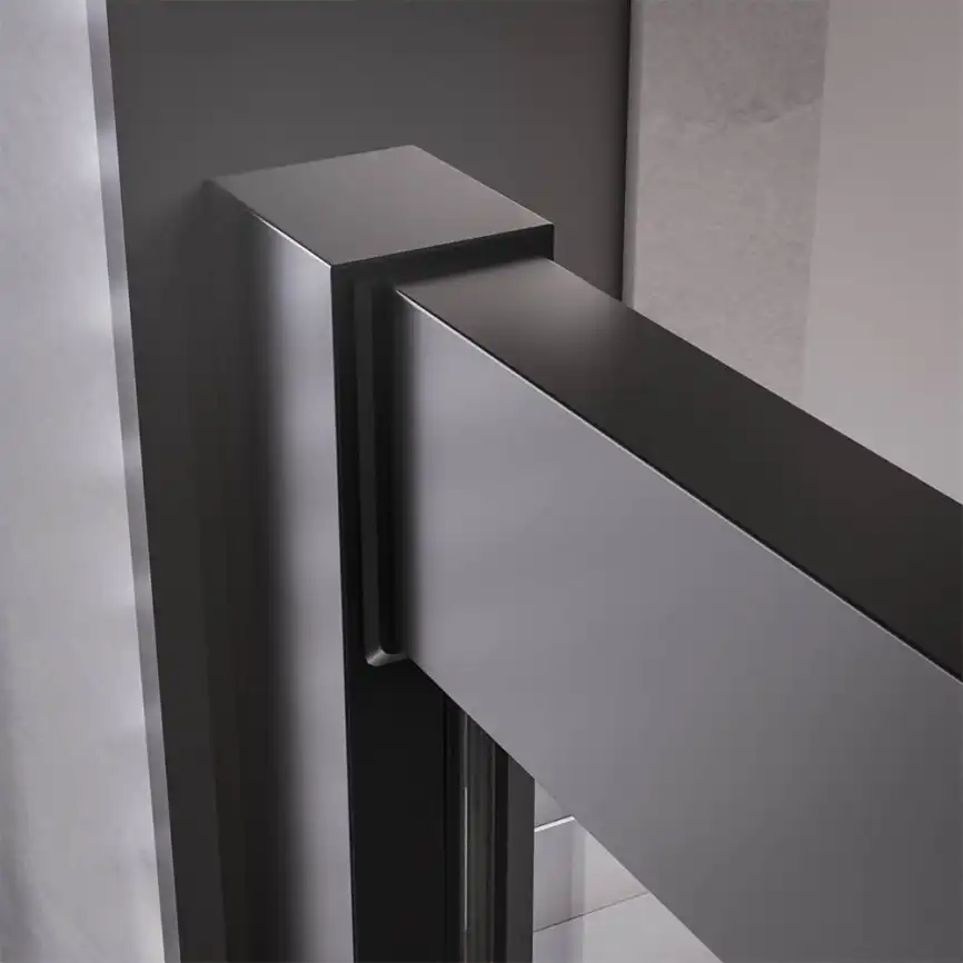 Душевой уголок Veconi Premium Trento 90х90 PTC20-B-9090-01-C4, стекло Прозрачное профиль Черный фото 3